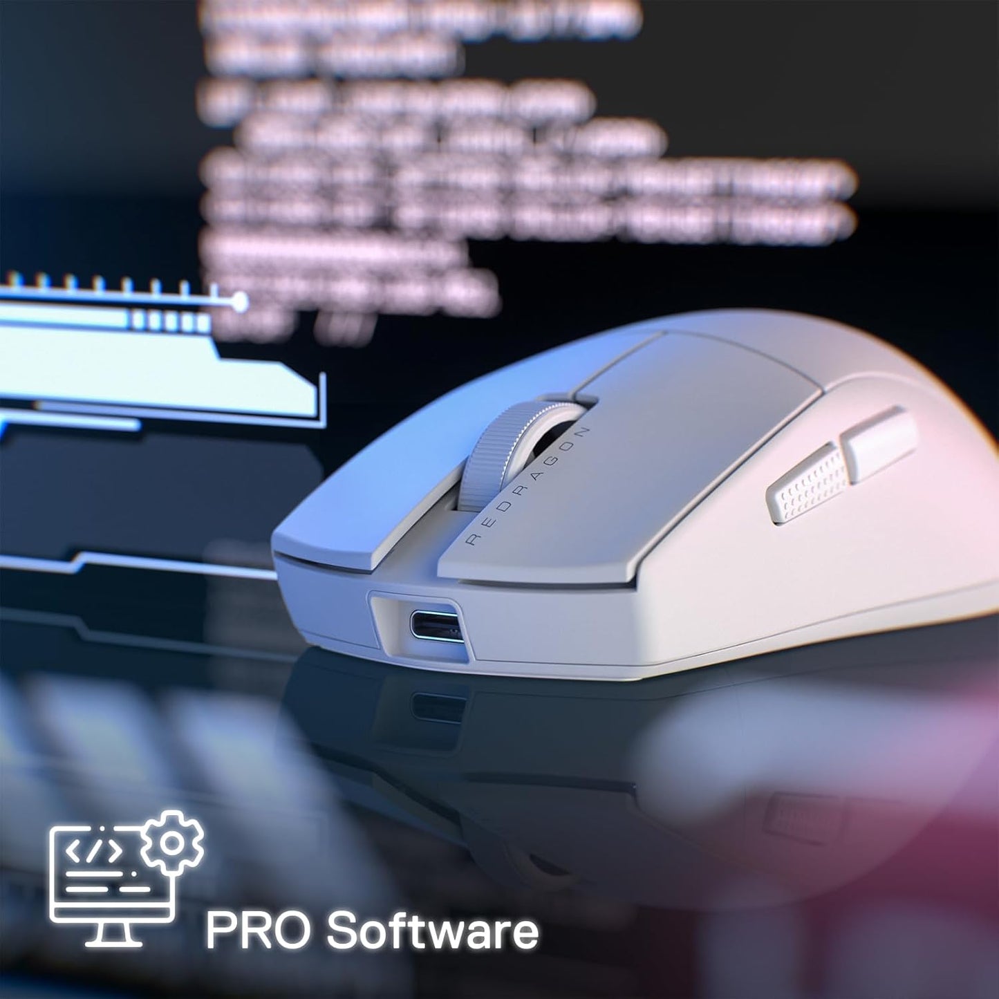 Redragon M916 PRO 3-Mode Wireless Gaming Mouse 4K (26000 DPI)