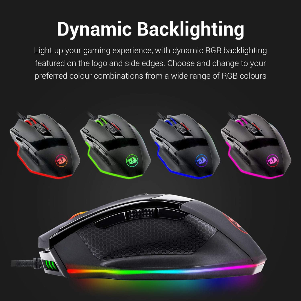 Redragon M801 Gaming Mouse LED RGB Mouse 20 JOD