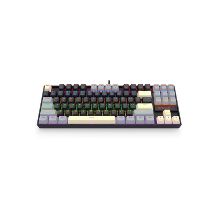 Redragon K552 Mechanical Gaming Keyboard, 87-Key Compact, LED Gaming Keyboard with Red Switches, Anti-Ghosting, Metal Frame for PC Gaming & Typing, Beginner-Friendly (Eclipse Gilded)