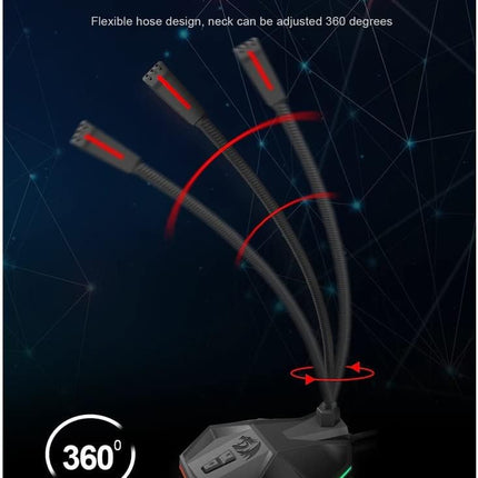 Redragon GM99 STIX USB RGB Gaming Stream Desktop Microphone to To Streaming, Podcasting,Studio Recording,YouTube,Skype for PC/Laptop
