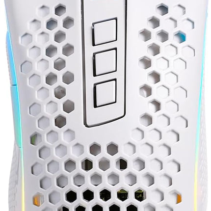 REDRAGON Mouse Gamer Storm Pro M808w-ks White Wireless, Honeycomb Shape, Wireless, 2.4GHz, USB Dongle/USB Wiring, 16000dpi - 8 Programmable Buttons - Redragon Jordan