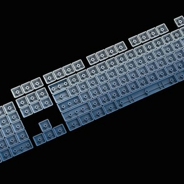 Redragon A134 Gradient Color Ombre Blue KeyCaps 104 Keys Keyboard 20 JOD