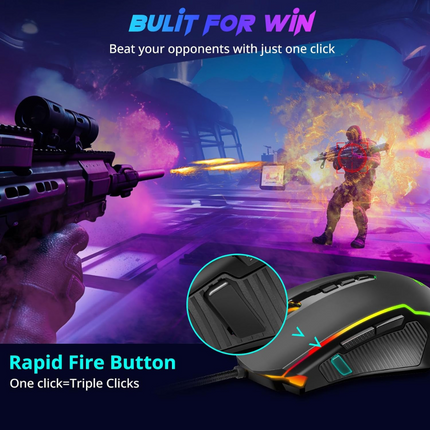 Redragon M910 RANGER RGB Gaming Mouse Mouse 15 JOD