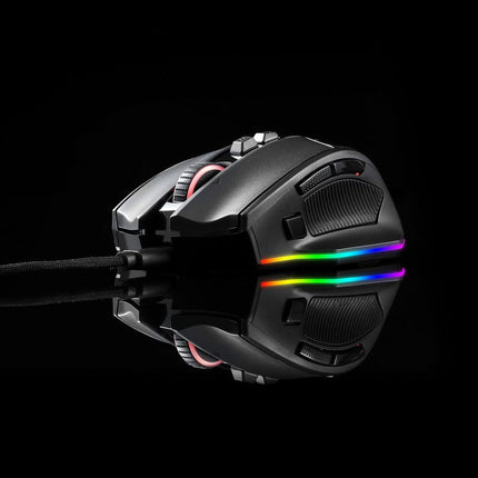 Redragon M813 RGB Wired Gaming Mouse with 4D Dual Mode Scroll Wheel, Ergonomic Optical Mouse with Max 16000 DPI, 3333 High Precision Sensor, 7 Macro Keys, Software Supported