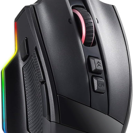 Redragon M813 RGB Wired Gaming Mouse with 4D Dual Mode Scroll Wheel, Ergonomic Optical Mouse with Max 16000 DPI, 3333 High Precision Sensor, 7 Macro Keys, Software Supported