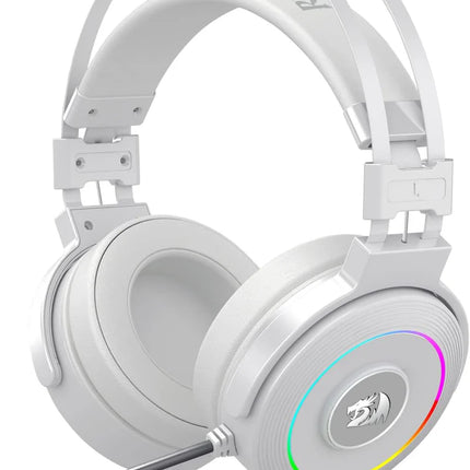 Redragon LAMIA 2 H320 white, USB RGB Gaming Headset w/stand - Redragon Jordan