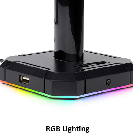 Redragon H858 3-Mode Wireless Gaming Headset, 7.1 Surround Sound + Redragon HA300 Scepter Pro Headset Stand Rgb.