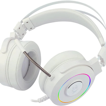 Redragon LAMIA 2 H320 white, USB RGB Gaming Headset w/stand - Redragon Jordan
