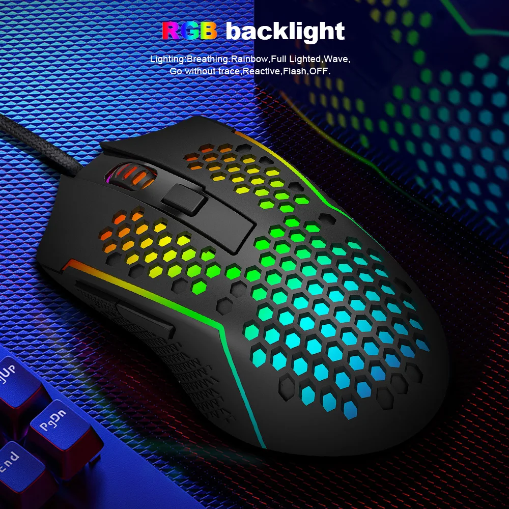 REDRAGON M987P - K Reaping Elite Lightweight RGB Gaming Mouse Mouse 25 JOD