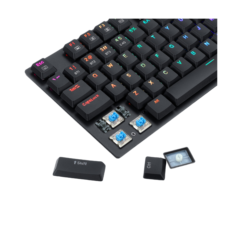 Redragon K607P - KBS Wireless 2.4G and Bluetooth Gaming Keyboard Keyboard 38 JOD