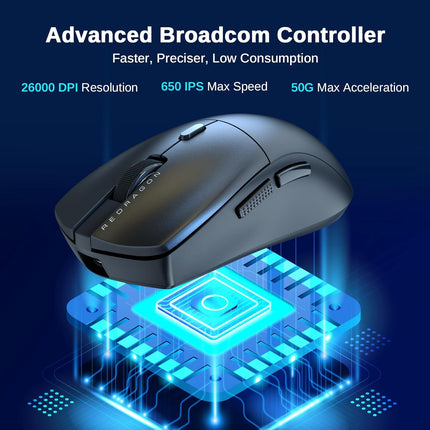 Redragon 3-Mode Wireless Gaming Mouse M815PRO