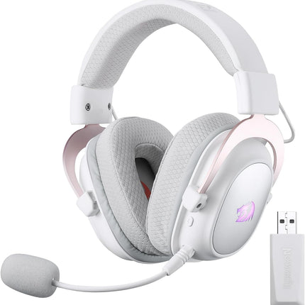 Redragon H510 PRO 3-Mode RGB Gaming Headset - 7.1 Surround Sound - 53MM Audio Drivers in Memory Foam Ear Pads w/Durable Fabric Cover- Multi Platforms Headphone - USB Powered for PC/PS4/NS