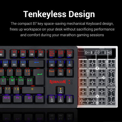 Redragon S113 Gaming Keyboard Mouse Combo Wired Mechanical