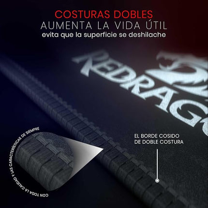 Redragon P032 Flick XL Mouse Pad with Stitched Edges Waterproof for Work Games Office Home