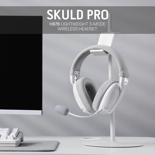 Redragon H878 3-Mode Wireless Blue Lighting Gaming Headset - Lightweight - 7.1 Surround Sound
