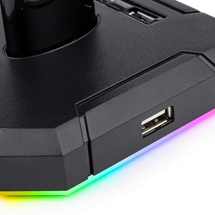 Redragon HA300 Scepter Pro Headset Stand, RGB Backlit Gaming Headphone Stand