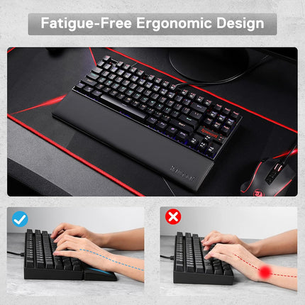 Redragon P036 Meteor M Computer Keyboard Wrist Rest Pad