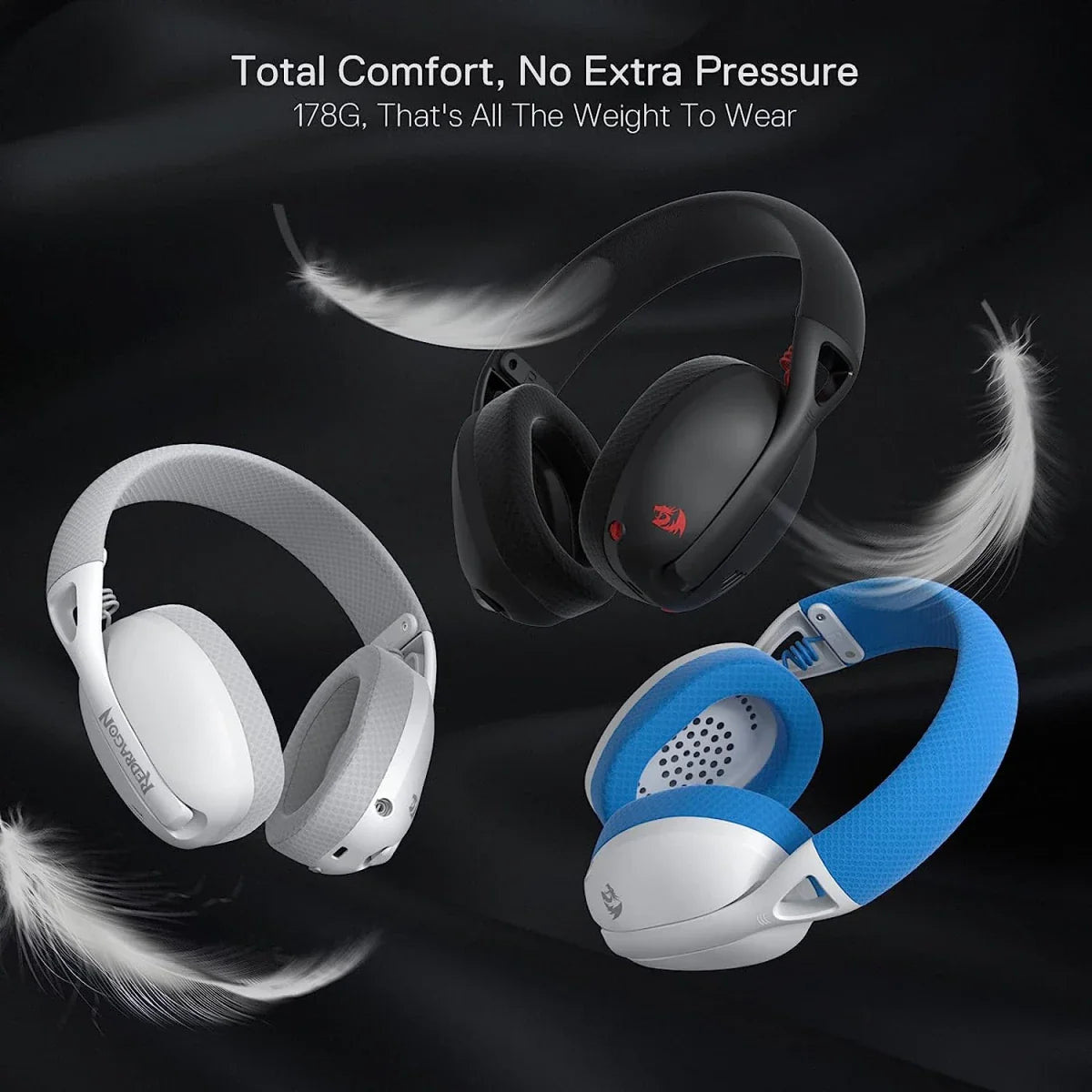 Redragon H848 BT Wireless Gaming Headset - Lightweight - 7.1 Surround Sound