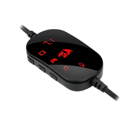 Redragon H730  Wired Gaming Headset - 7.1 Surround Sound - Memory Foam Ear Pads - 50MM Drivers - Detachable Microphone - Multi Platform Headphone - Works with PC/PS4/PS5 Switch