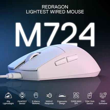 Redragon K1NG M724 Wired Gaming Mouse
