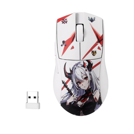 Redragon M916AK PRO 3-Mode Anime Gaming Mouse, 42G Ultra-Light 26K DPI Gaming Mouse w/Ergonomic Natural Grip Build, Full Programmable Buttons, Software Supports DIY Keybinds & DPI