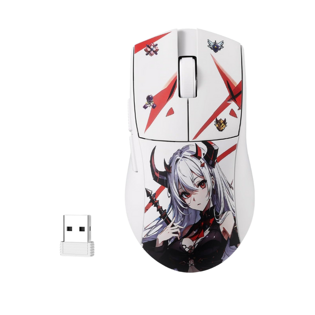 Redragon M916AK PRO 3-Mode Anime Gaming Mouse, 42G Ultra-Light 26K DPI Gaming Mouse w/Ergonomic Natural Grip Build, Full Programmable Buttons, Software Supports DIY Keybinds & DPI