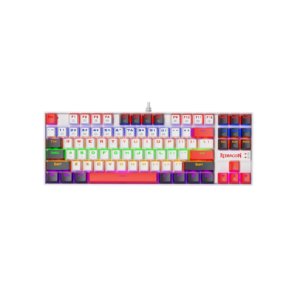 Redragon K552 Mechanical Gaming Keyboard, 87-Key Compact, LED Gaming Keyboard with Red Switches, Anti-Ghosting, Metal Frame for PC Gaming & Typing, Beginner-Friendly (Neo Nocturne)