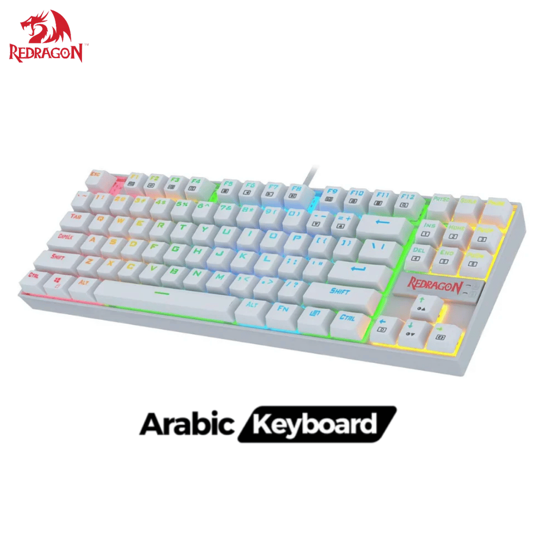 لوحة مفاتيح الألعاب الميكانيكية Redragon K552-RGB-2 السلكية TKL 75% | AR 