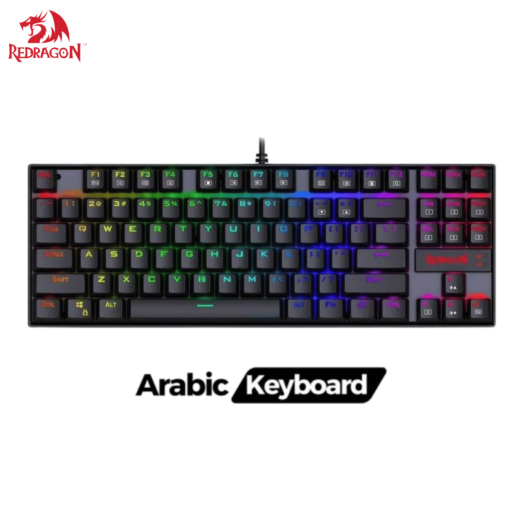 لوحة مفاتيح الألعاب الميكانيكية Redragon K552-RGB-2 السلكية TKL 75% | AR 