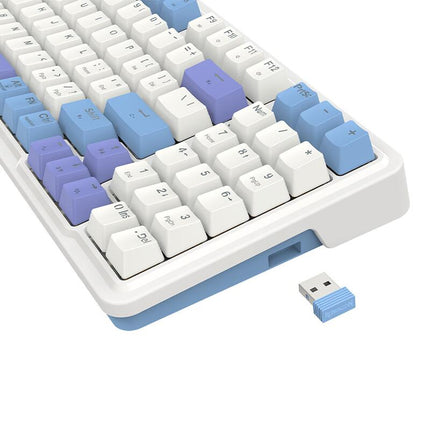 Keyboards Wired and wireless Bluetooth mechanical gaming keyboard Redragon Gloria Pro K664WBP-RGB-PRO white RGB