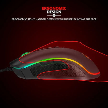 Redragon COBRA M711-FPS Flawless sensor, LK Optical Switch , 32000DPI