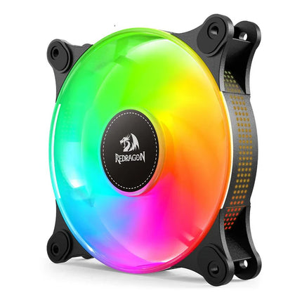 مروحة تبريد وحدة المعالجة المركزية Redragon GC-F013 X 3 مقاس 120 مم ARGB، مروحة تبريد العلبة 4 دبابيس PWM صامتة