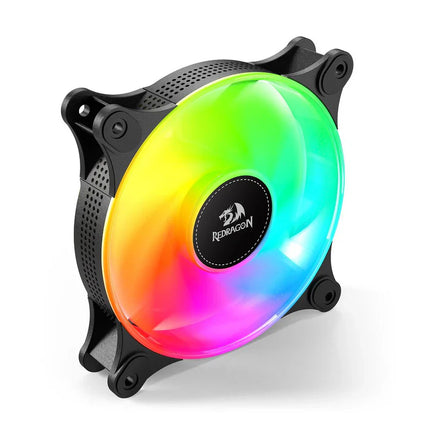 مروحة تبريد وحدة المعالجة المركزية Redragon GC-F013 X 3 مقاس 120 مم ARGB، مروحة تبريد العلبة 4 دبابيس PWM صامتة