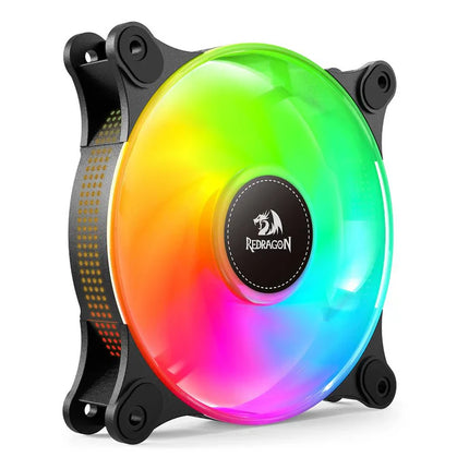 مروحة تبريد وحدة المعالجة المركزية Redragon GC-F013 X 3 مقاس 120 مم ARGB، مروحة تبريد العلبة 4 دبابيس PWM صامتة