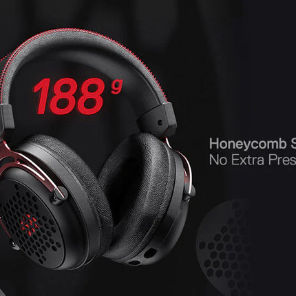 Redragon H386 Diomedes USB Gaming Headset – 7.1 Surround Sound (Black)