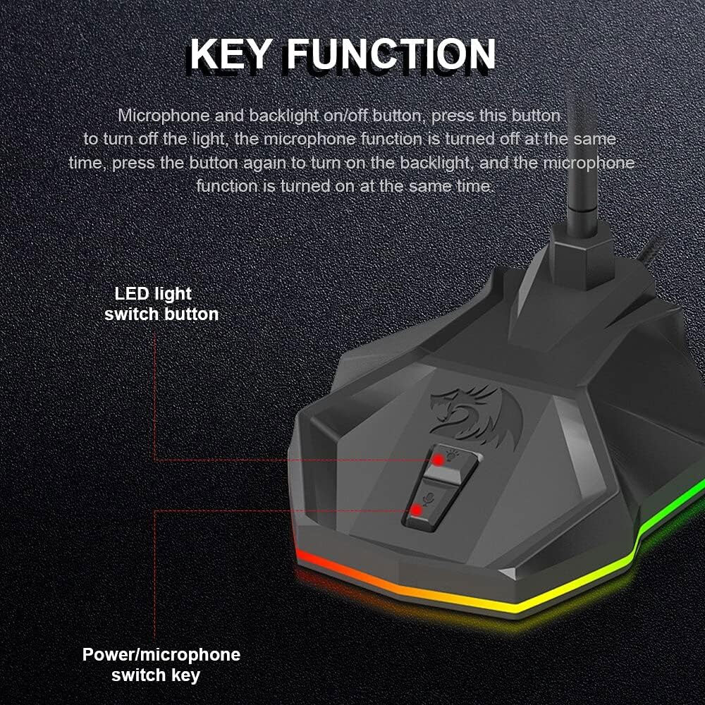 REDRAGON GM99 STIX USB RGB Microphone Redragon Jordan REDRAGON GM99 STIX USB RGB Microphone Redragon Jordan