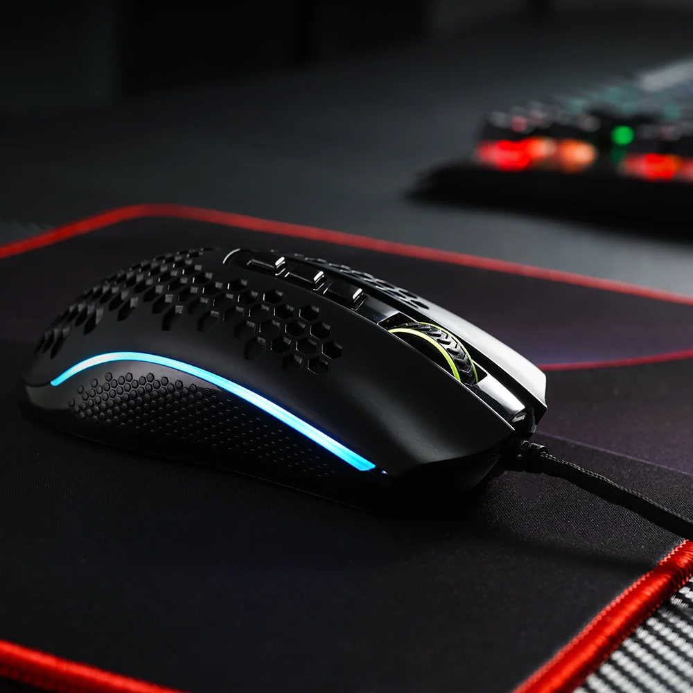 Redragon M808 Storm Lightweight RGB Gaming Mouse 85g Ultralight Honeycomb Shell