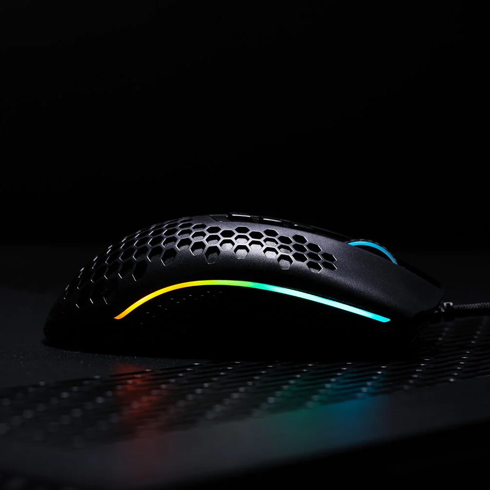 Redragon M808 Storm Lightweight RGB Gaming Mouse 85g Ultralight Honeycomb Shell